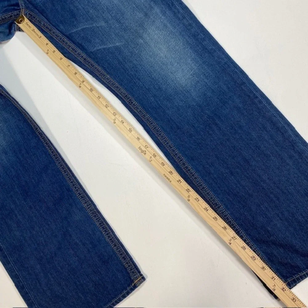 True Religion Straight Old Multi QT‎ Mens Blue Denim Jeans Size 38